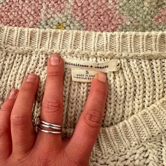 cotton fisherman knit sweater - Picture 5 of 5